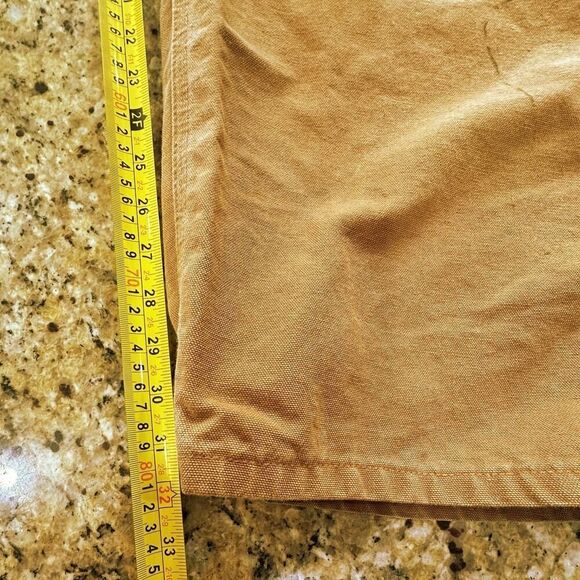 VTG Carhartt Men 44x32 Carpenter Canvas Dungaree Pants Brown Union Made USA B11 - Picture 15 of 16